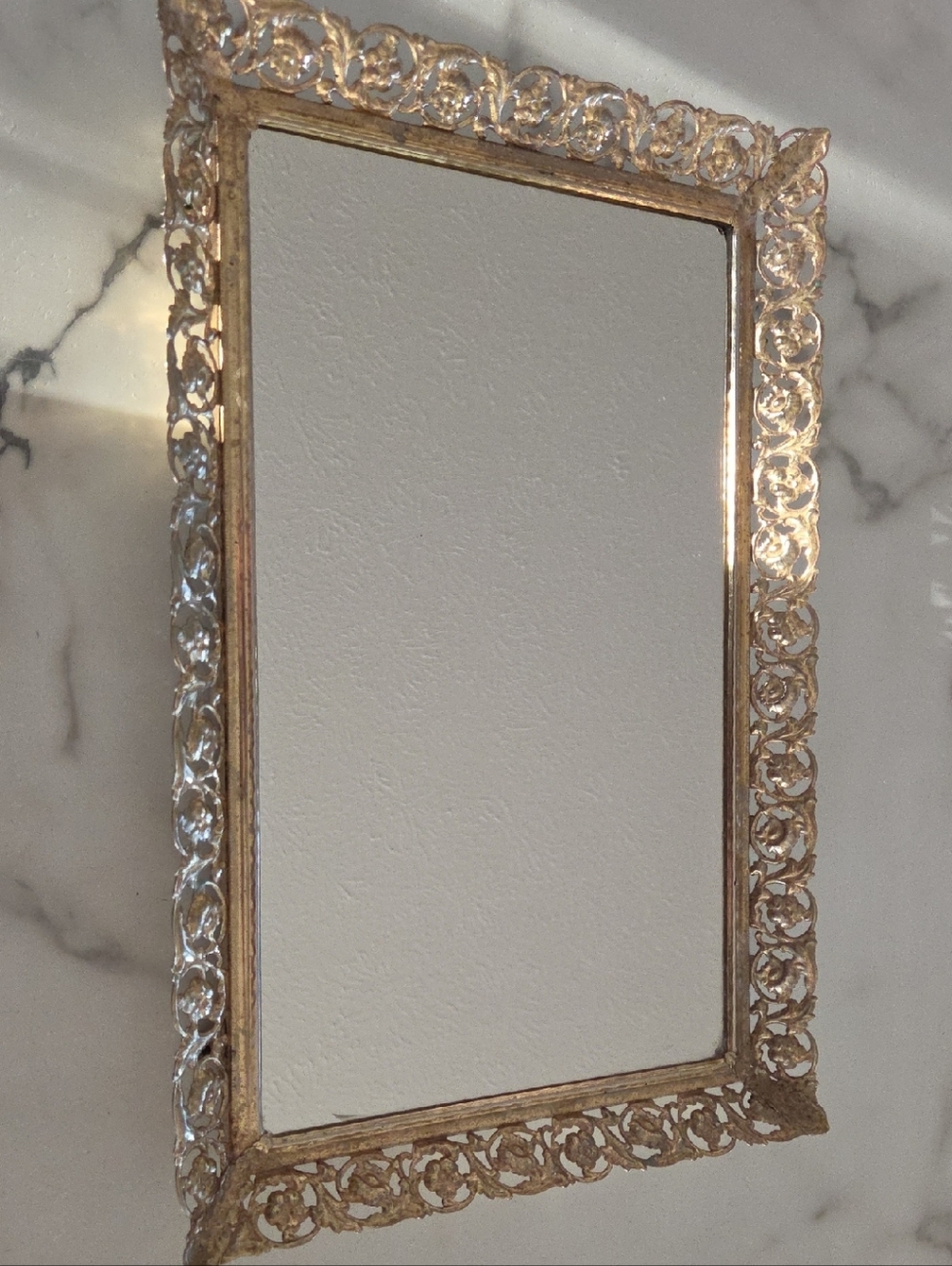 Decorative Gold Ornate Mirror - Elegant Home Accent